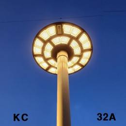 고급형) 솔라UFO가로 80W 전원주택,정원등 SL-UFO32A(550mm) KC인증배터리