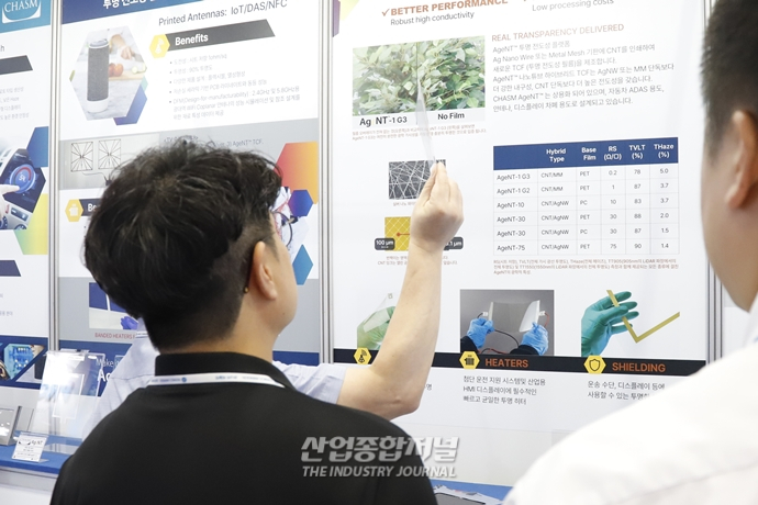 [산업VIEW]"진짜 투명하네?", 탄소나노튜브로 만든 투명 전극 필름 - 산업종합저널 화학