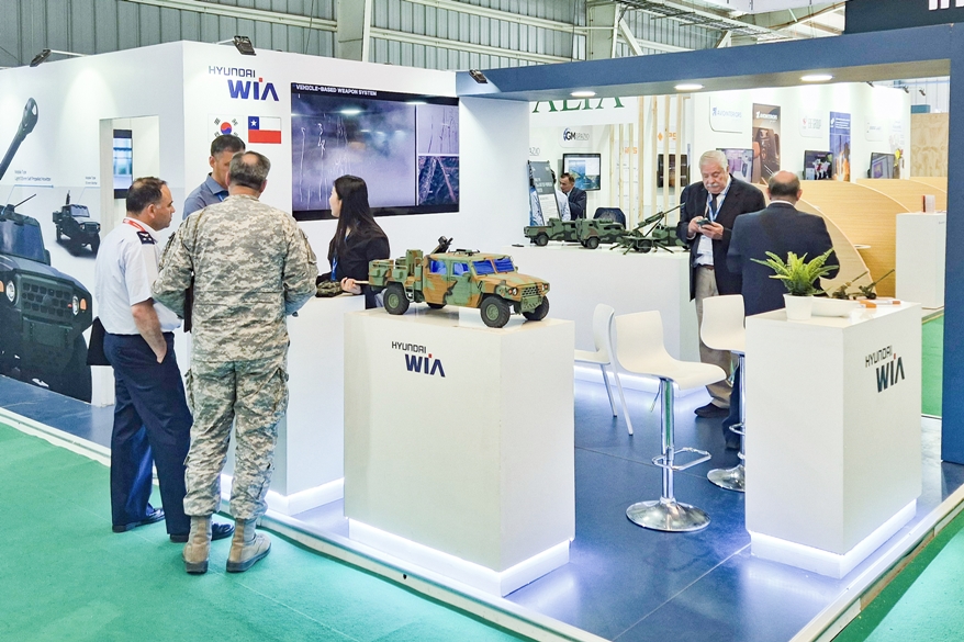 현대위아, 칠레 방산전시회 FIDAE에서 차량형 지상무기체계 공개 - 산업종합저널 전시회