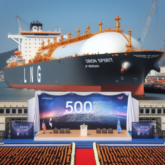 K-조선, LNG 운반선 수출 500호 신기록 달성 - 산업종합저널 에너지