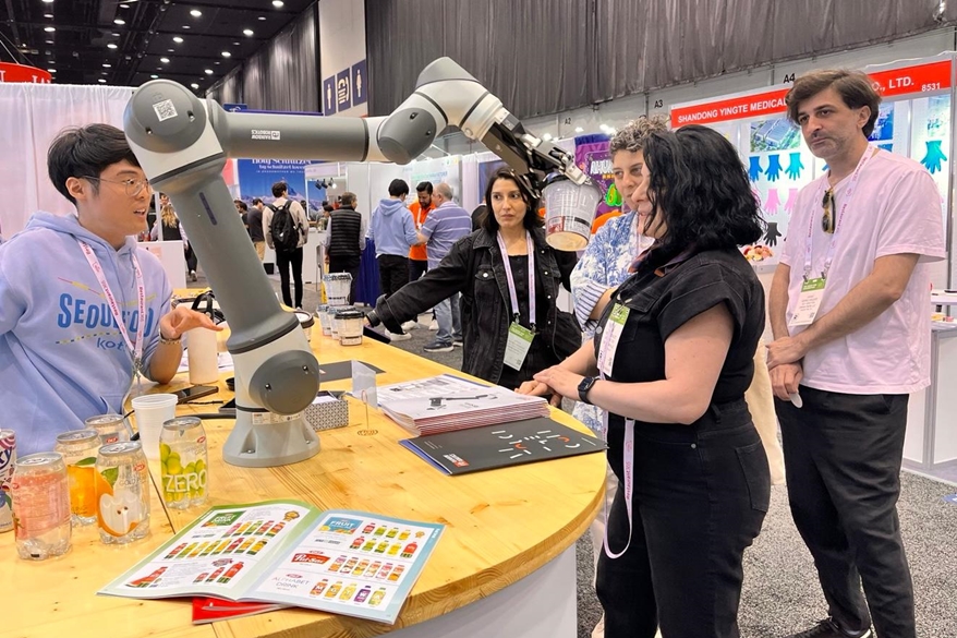 미국 최대 식품전시회에서 빛난 'K-푸드테크', 조리 로봇팔 눈길 - 산업종합저널 로봇