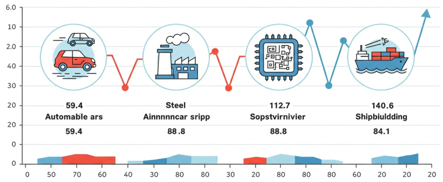 2분기 수출산업경기전망지수 84.1…자동차 부진, 반도체·선박은 상승세 - 산업종합저널 동향