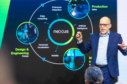 헥사곤, 하노버 메세 2025서 ‘F1 팩토리’ 시연…넥서스 플랫폼 혁신 성과 공개 - 산업종합저널 전시회