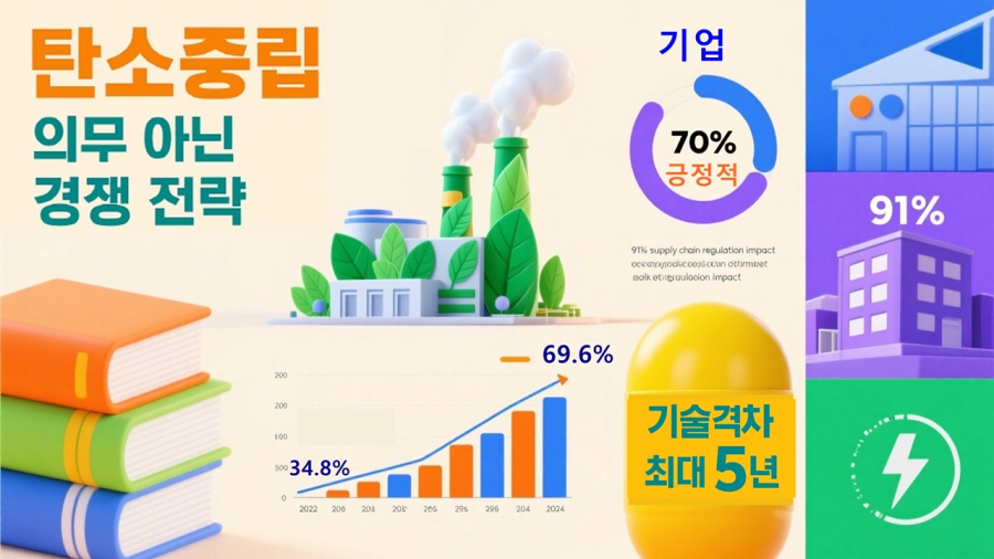 탄소중립, 의무 아닌 경쟁 전략… 기업 70% “긍정적” - 산업종합저널 소재