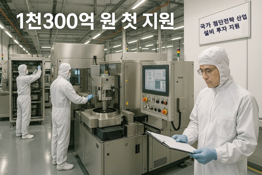 반도체 설비 투자에 1천300억 원 첫 지원…첨단산업 공급망 강화 본격화 - 산업종합저널 소재