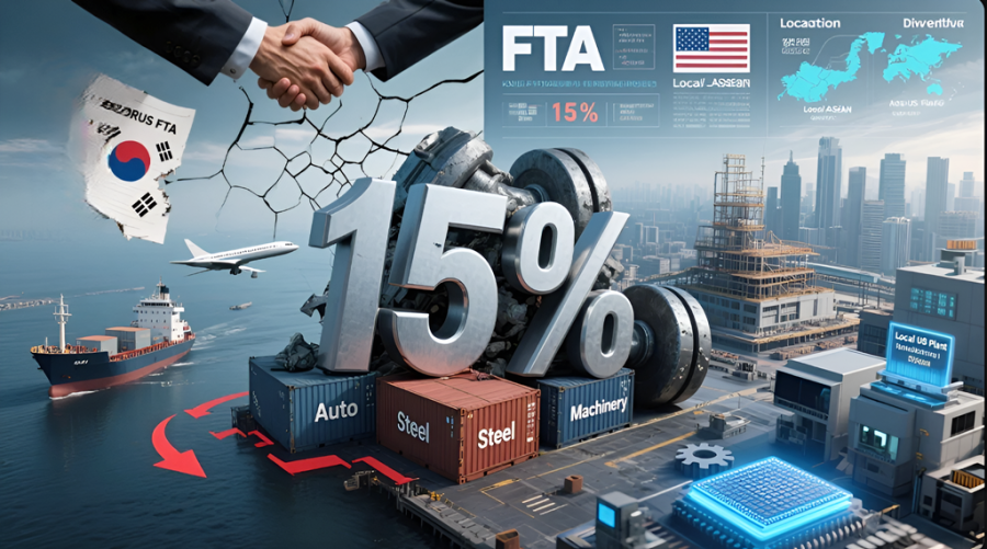 [기획] 한미 FTA 무관세 체제 종료…15% 상호관세, 산업계 ‘직격탄’ - 산업종합저널 동향