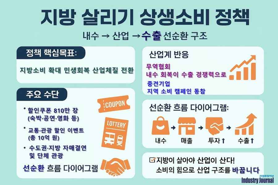 [이슈] 내수에서 수출로…‘지방 살리기 상생소비’가 바꾸는 산업 생태계 - 산업종합저널 동향