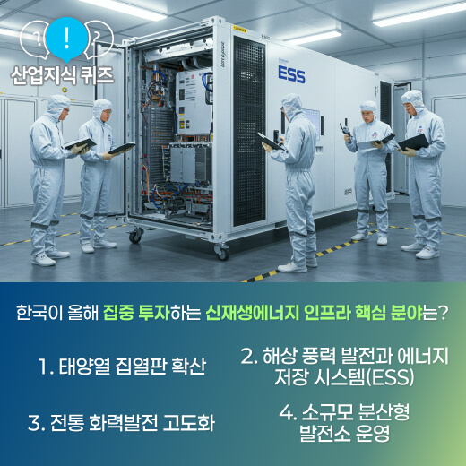 [산업지식퀴즈] 한국 신재생에너지 인프라 혁신 방향 - 산업종합저널 에너지