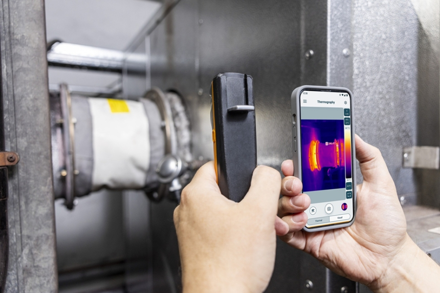 스마트폰에 '착' 붙이는 초소형 열화상 카메라… 테스토, 'testo 860i' 출시 - 산업종합저널 장비