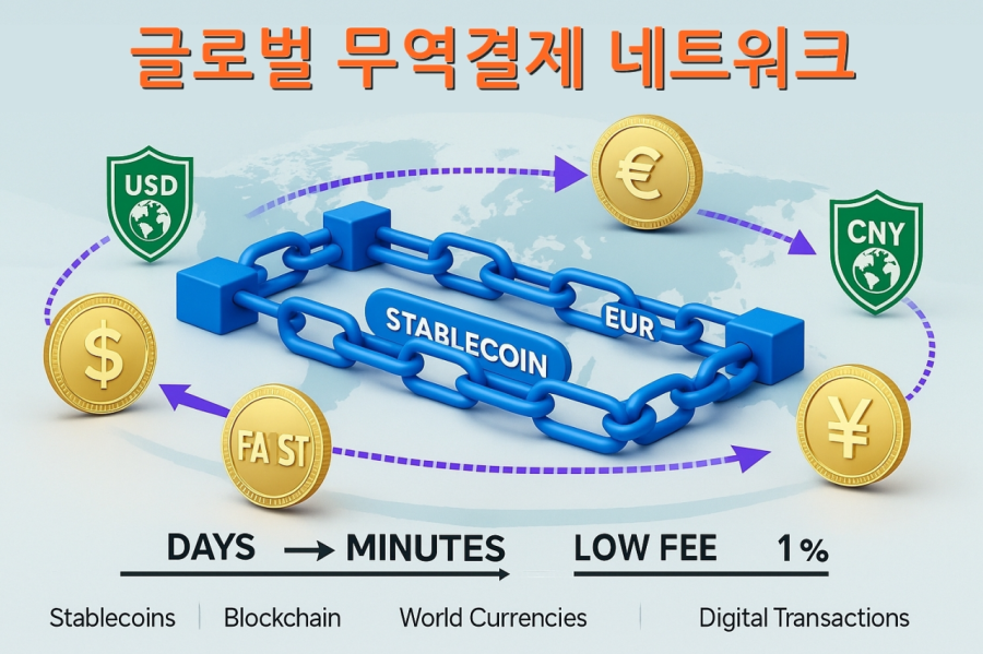 [기획] "송금 6%→1%"… 무역결제 판 흔드는 스테이블코인, 각국 '제도화 속도전' - 산업종합저널 동향