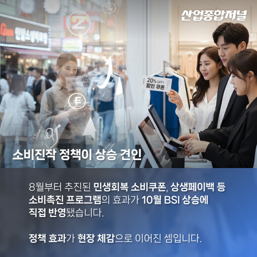 [카드뉴스] ‘10월 소상공인 경기동향지수(BSI)’ 최근 5년 최고치 - 산업종합저널 동향