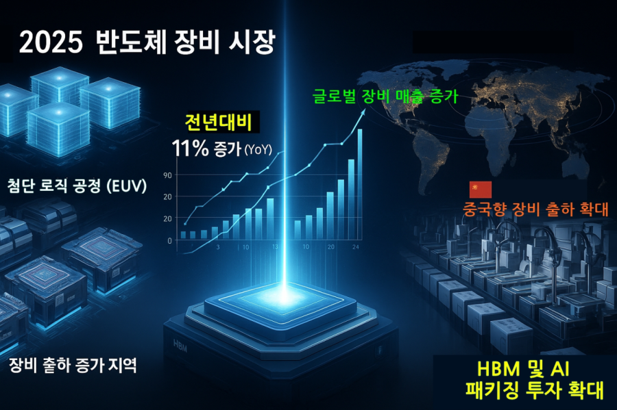 AI 열풍에 반도체 장비 시장 '활짝'… 3분기 매출 11% 껑충 - 산업종합저널 전자