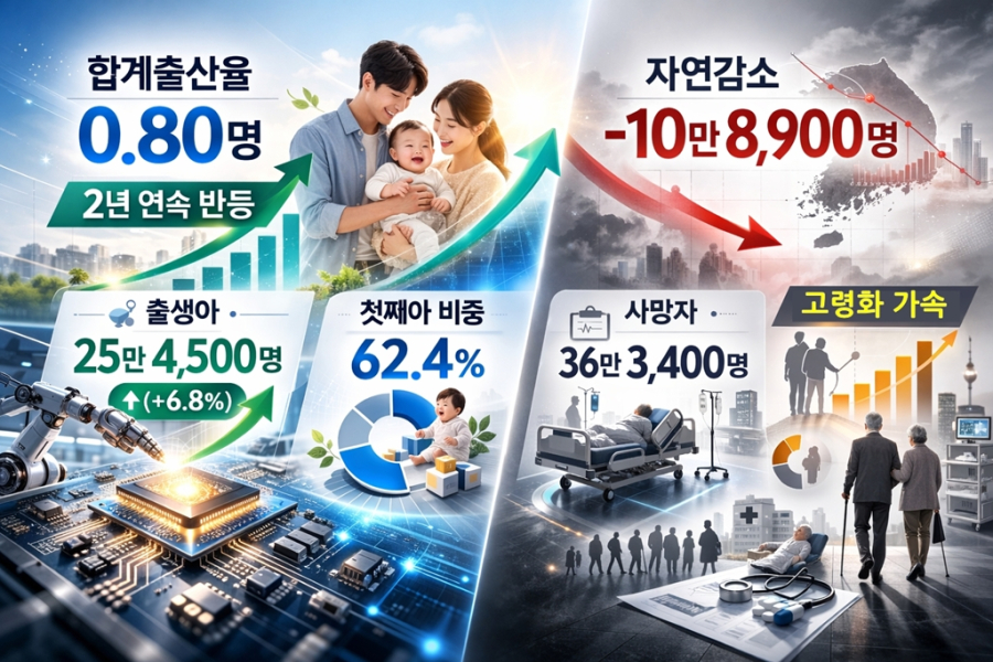0.8명 선 회복한 합계출산율, 산업계가 바라보는 시각은… - 산업종합저널 동향