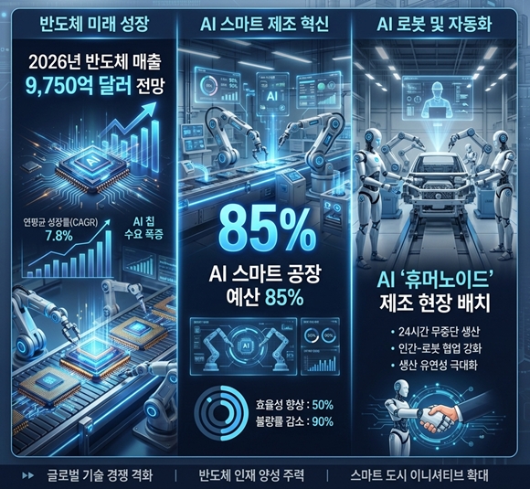 [글로벌 산업 트렌드] 반도체 1조 달러 시대 개막… ‘휴머노이드’ 제조 현장 실전 배치 - 산업종합저널 동향