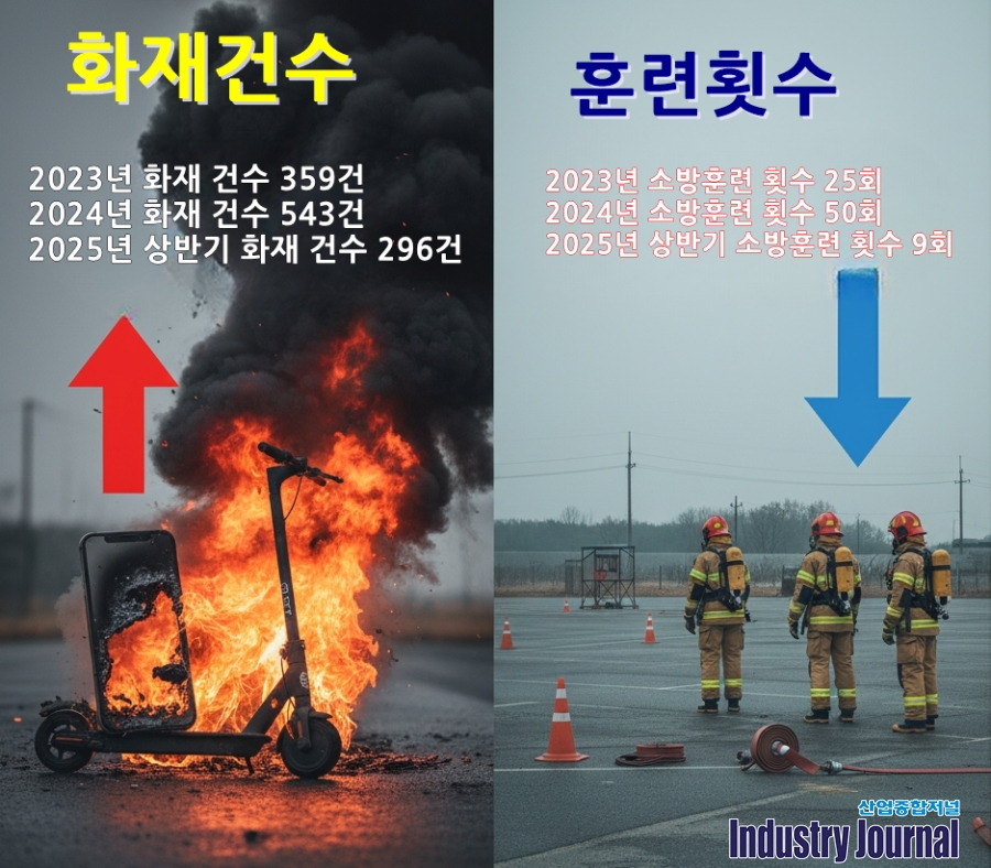배터리 화재 피해 224억원 폭주… 소방 훈련은 9회로 뒷걸음질 - 산업종합저널 에너지