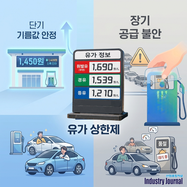 기름값에 씌운 ‘상한제’ 굴레… 단기 진통제인가, 시장 독약인가 - 산업종합저널 에너지