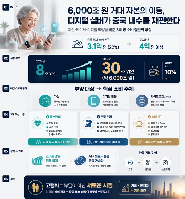 6,000조 원 거대 자본의 이동… '디지털 실버'가 중국 내수를 재편한다 - 산업종합저널 전자
