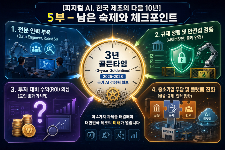 [피지컬 AI, 한국 제조의 다음 10년] 5부 ? 남은 숙제와 체크포인트 - 산업종합저널 FA