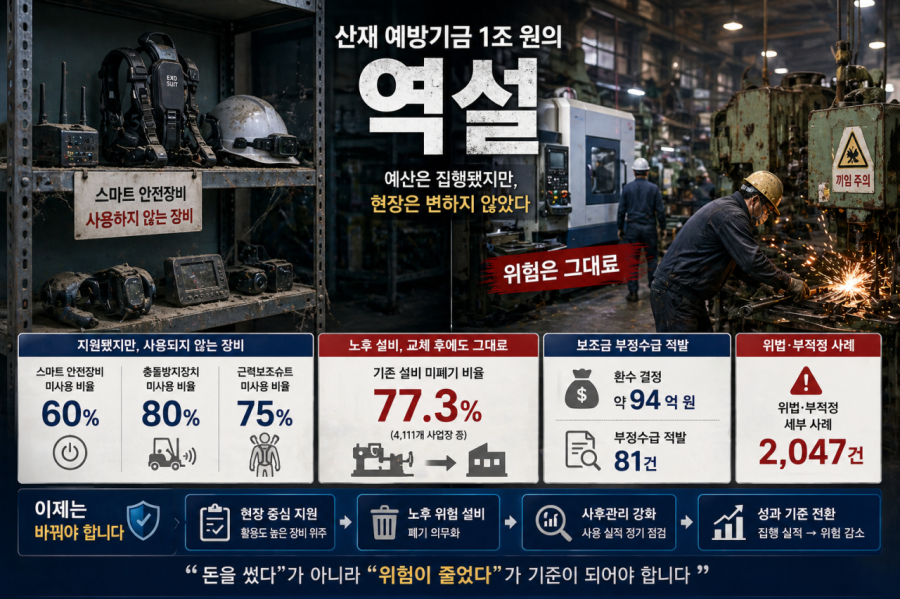 [산업 톺아보기] 산재 예방기금 1조 원의 역설… - 산업종합저널 FA