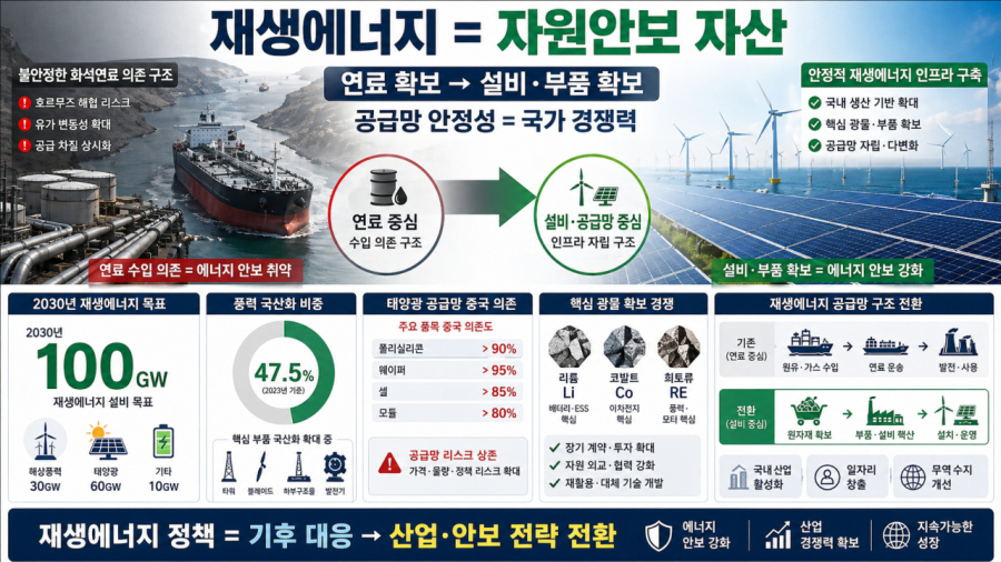 재생에너지, ‘기후 수단’ 넘어 자원안보 자산으로… - 산업종합저널 에너지