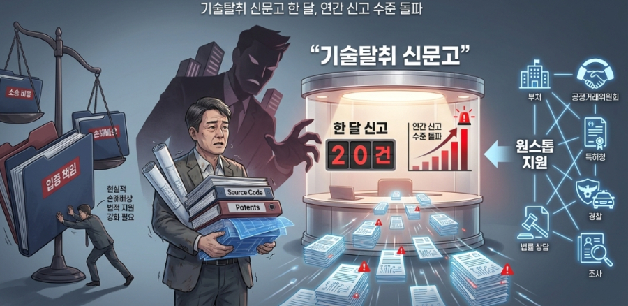 “참았던 피해 터졌다”... 기술탈취 신문고 한 달, 연간 신고 이미 넘어 - 산업종합저널 FA
