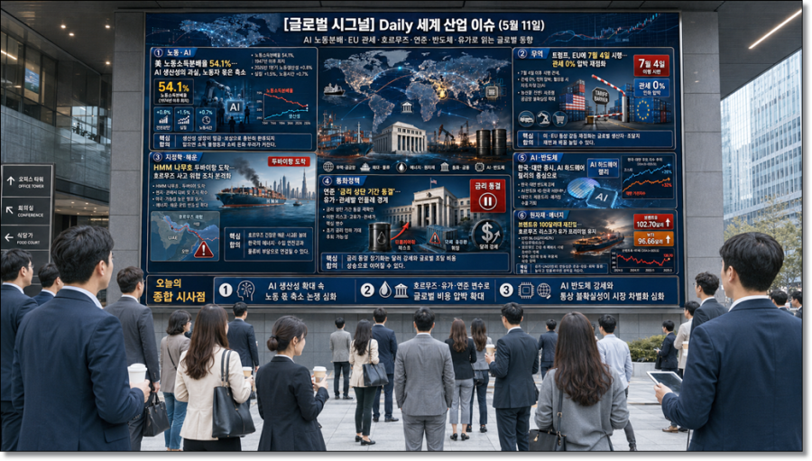 [글로벌 시그널] Daily 세계 산업 이슈(2026년 5월 11일) - 산업종합저널 FA