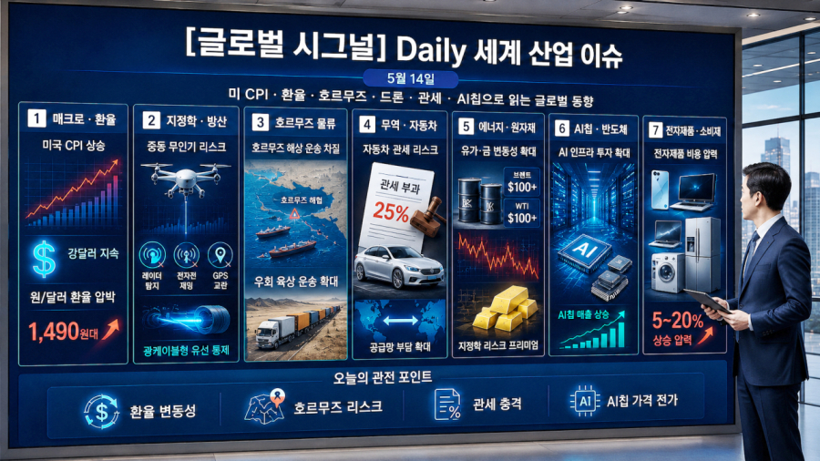 [글로벌 시그널] Daily 세계 산업 이슈(5월 14일) - 산업종합저널 FA