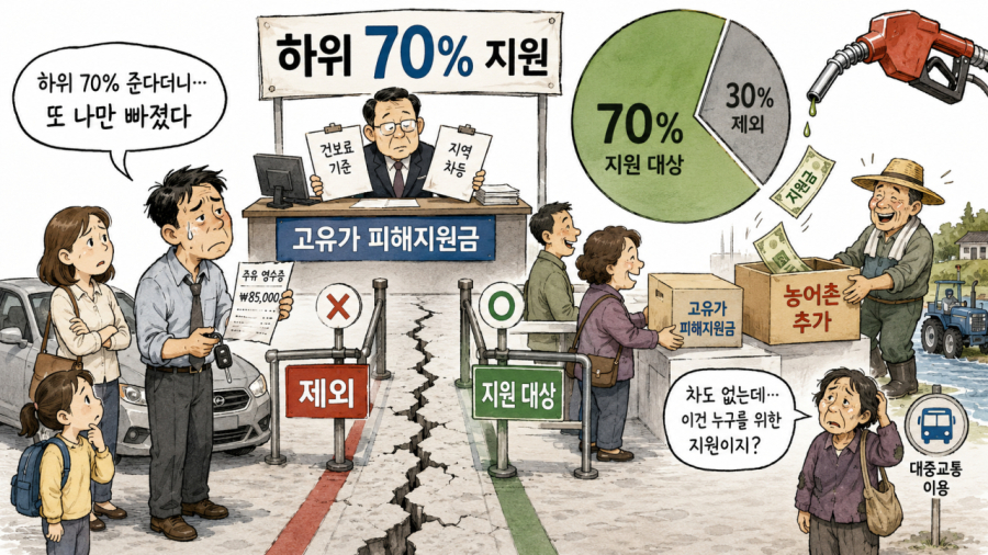 [데스크칼럼] “하위 70% 준다더니, 또 나만 빠졌다” - 산업종합저널 에너지