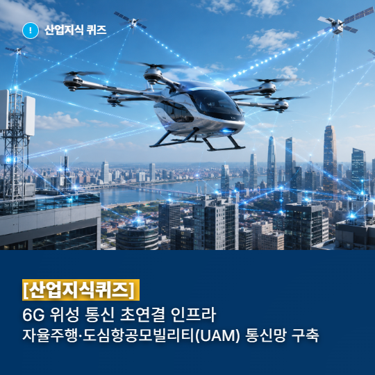[산업지식퀴즈] 통신 인프라 산업, 6G 위성 통신 초연결 인프라 - 산업종합저널 전자