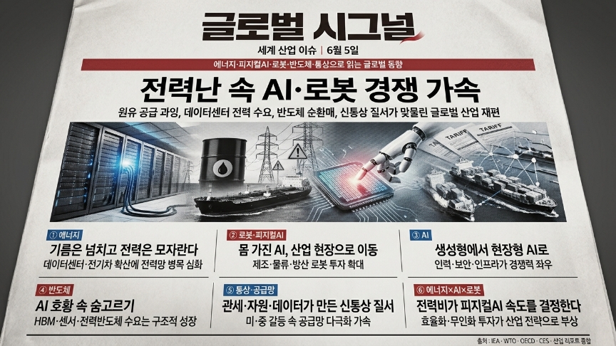 [글로벌 시그널] Daily 세계 산업 이슈(6월 5일) - 산업종합저널 FA