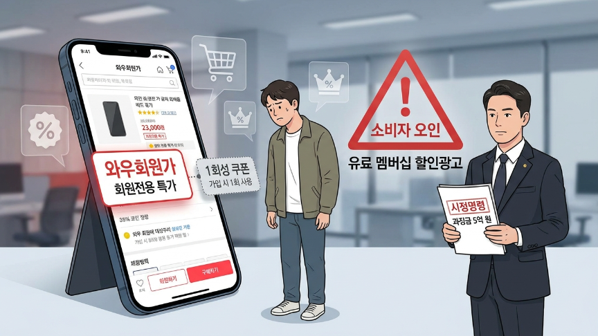쿠팡 ‘와우회원가’ 기만광고… 공정위, 과징금 5억·시정명령 - 산업종합저널 FA