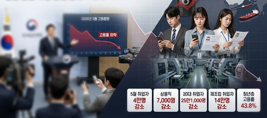 26년 늘던 상용직마저 줄었다… “중동 전쟁·채용 관행 변화가 청년·제조업에 직격탄” - 산업종합저널 전자