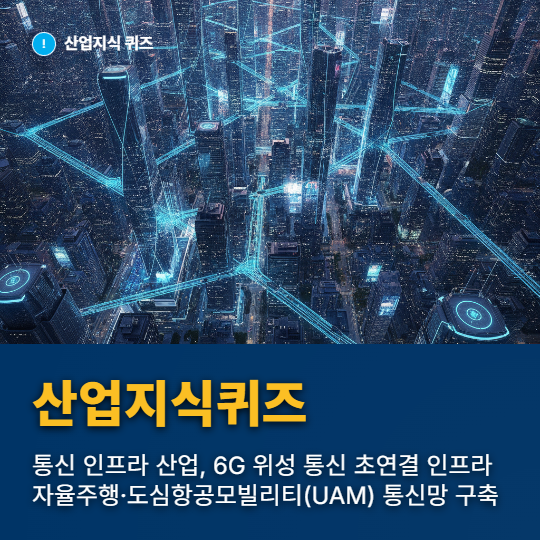 [산업지식퀴즈] 통신 인프라 산업, 6G 위성 통신 초연결 인프라 - 산업종합저널 FA