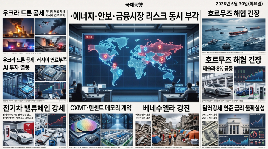 [국제동향] 우크라 연료·호르무즈 긴장부터 AI·달러·지진까지 - 산업종합저널 FA