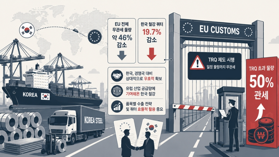 EU 철강 쿼터 절반 줄었지만 한국은 19.7% 감소…‘방어 성공’ 뒤 남은 50% 관세 부담 - 산업종합저널 부품