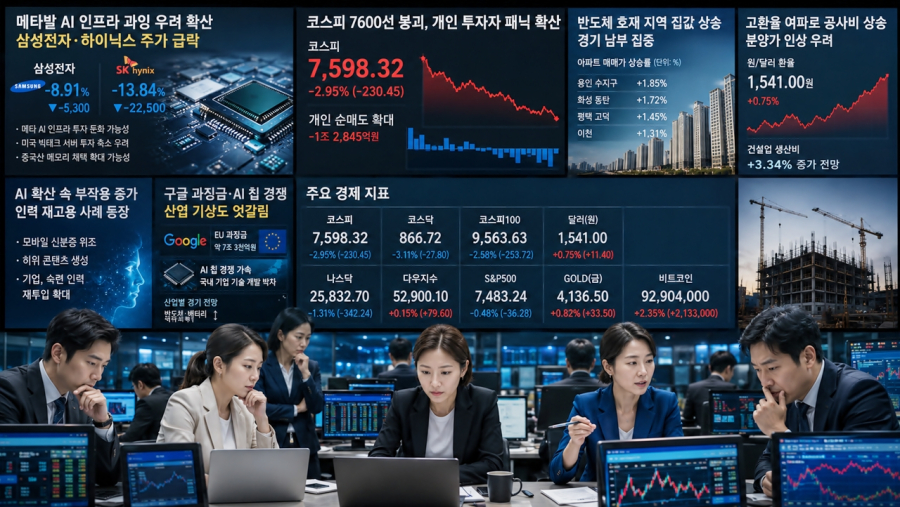 [7월 3일 숏뉴스] AI 거품 경고 속 반도체 쇼크·증시 붕괴·부동산 역설 - 산업종합저널 FA