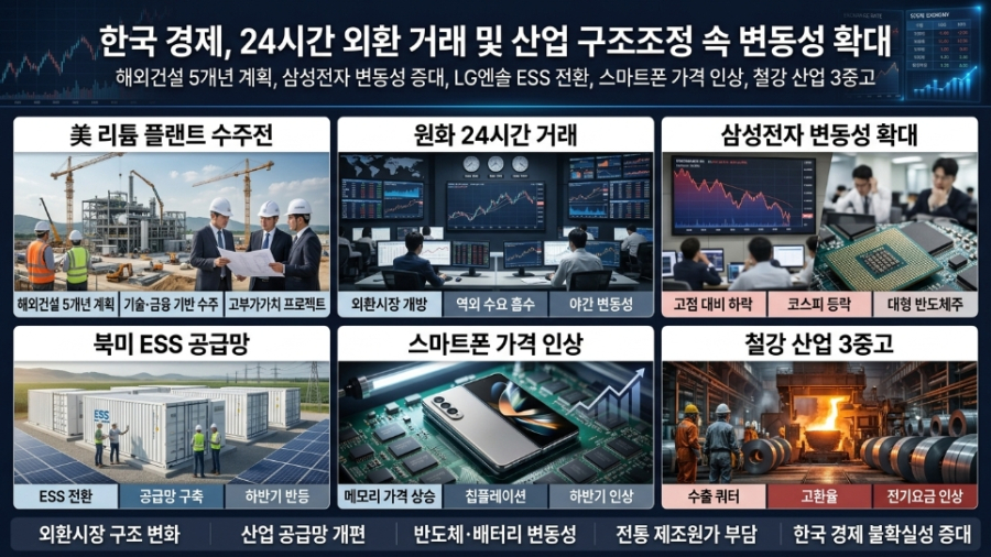 [7월 6일 숏뉴스] 외환 24시간·산업 재편 속 커지는 한국 경제 변동성 - 산업종합저널 에너지