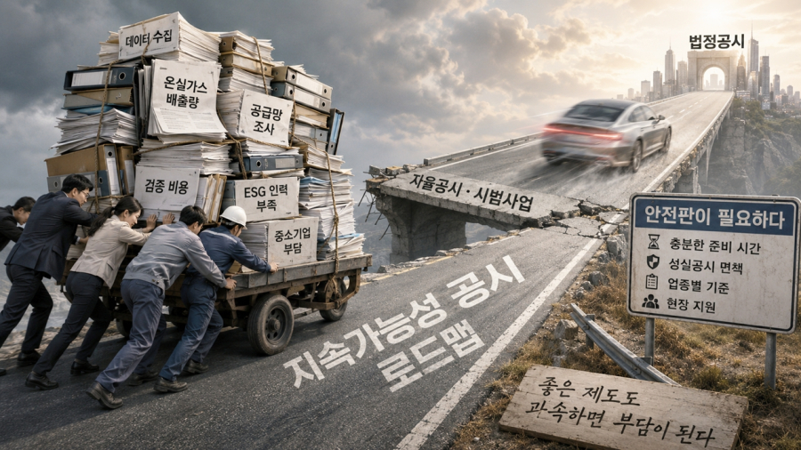 [데스크칼럼] 지속가능성 공시, 좋은 제도도 과속하면 부담이 된다 - 산업종합저널 FA