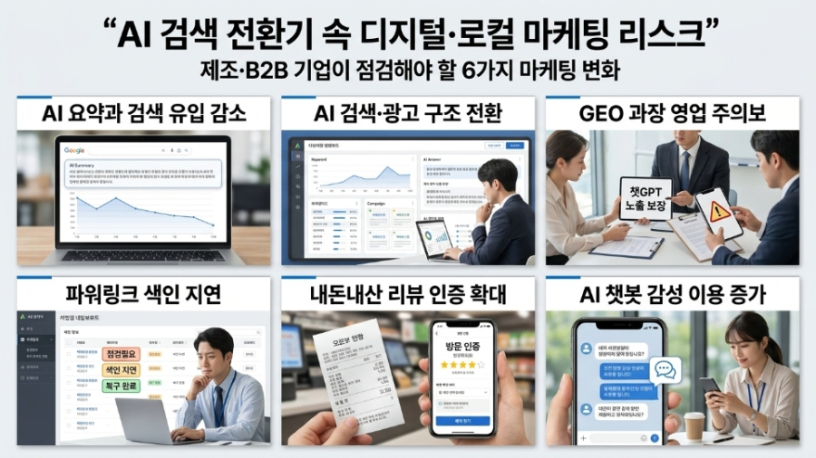 [인더스트리 마케팅 레이더] (7월 8일) AI 검색 전환기 속 디지털·로컬 마케팅 리스크 - 산업종합저널 FA