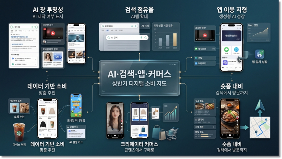[인더스트리 마케팅 레이더] AI·검색·앱·커머스로 재편되는 상반기 디지털 소비 지도 - 산업종합저널 FA