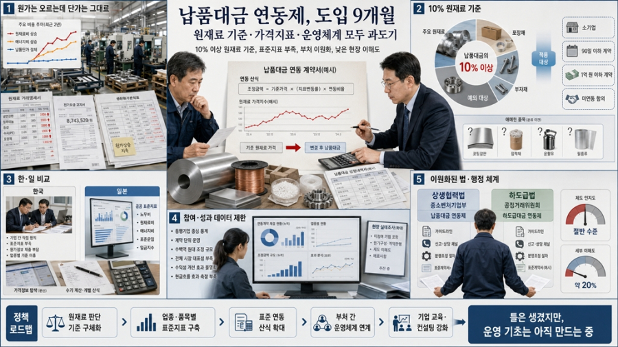 [인사이트] 납품대금 연동제, 도입 9개월…원재료 기준·지표·운영체계 모두 ‘과도기’ - 산업종합저널 FA