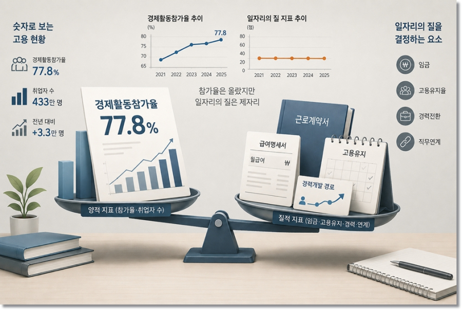 [데스크칼럼] 중장년 경제활동 77.8%…고용의 양 뒤에 가려진 일자리의 질 - 산업종합저널 FA