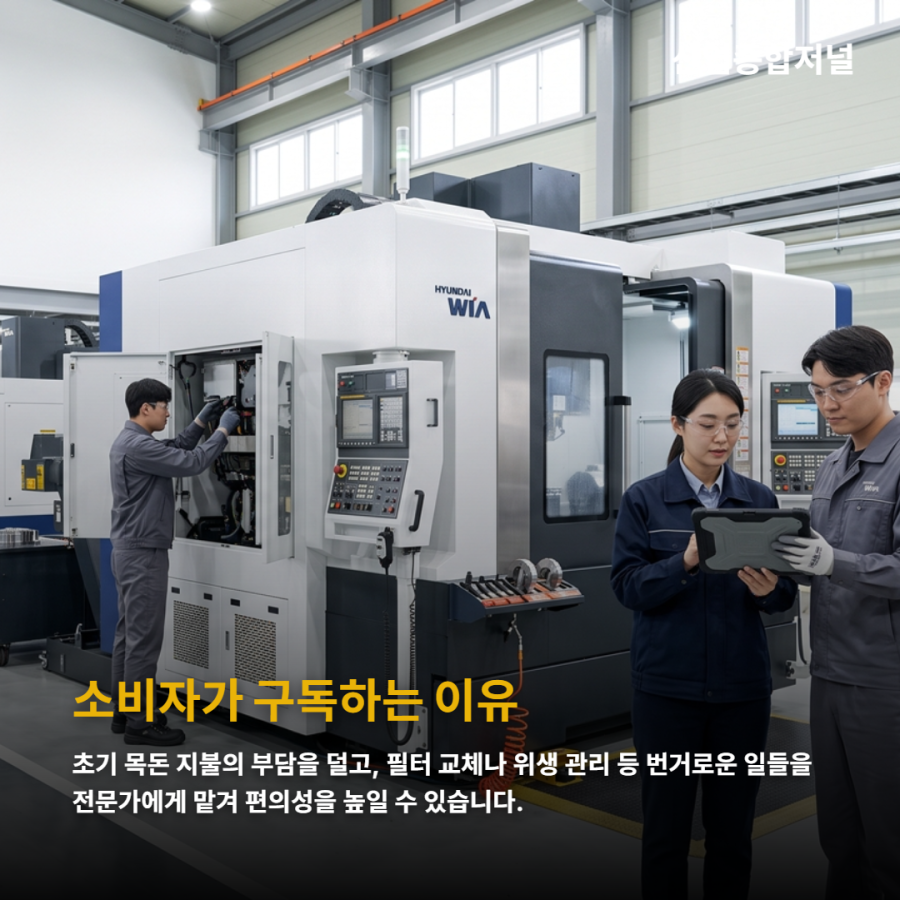 [카드뉴스] 가전은 구독한다, 그렇다면 기계도 가능할까 - 산업종합저널 부품