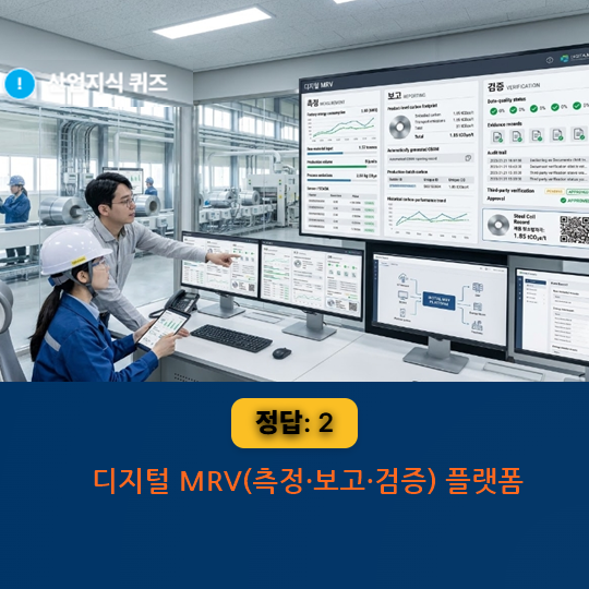 [산업지식퀴즈] 탄소국경시대, 제조업의 숨은 카드 ‘CBAM 대응 디지털 MRV’ - 산업종합저널 에너지
