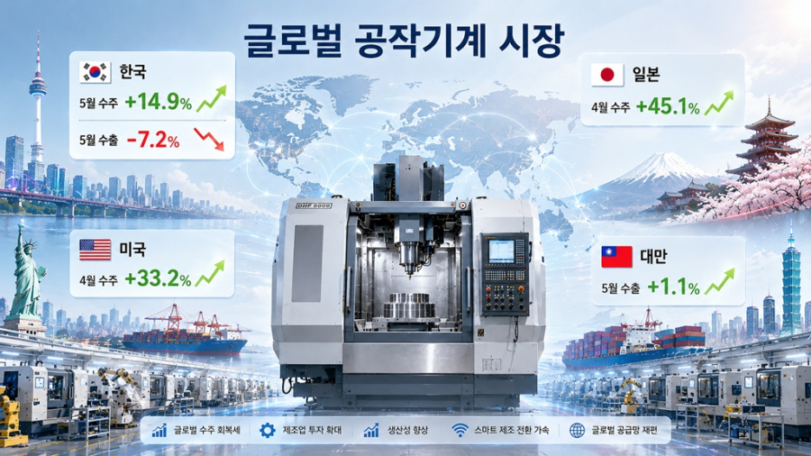 [뉴스그래픽] 공작기계 수주 회복세…내수·수출 주문 늘었지만 실제 수출은 감소 - 산업종합저널 부품