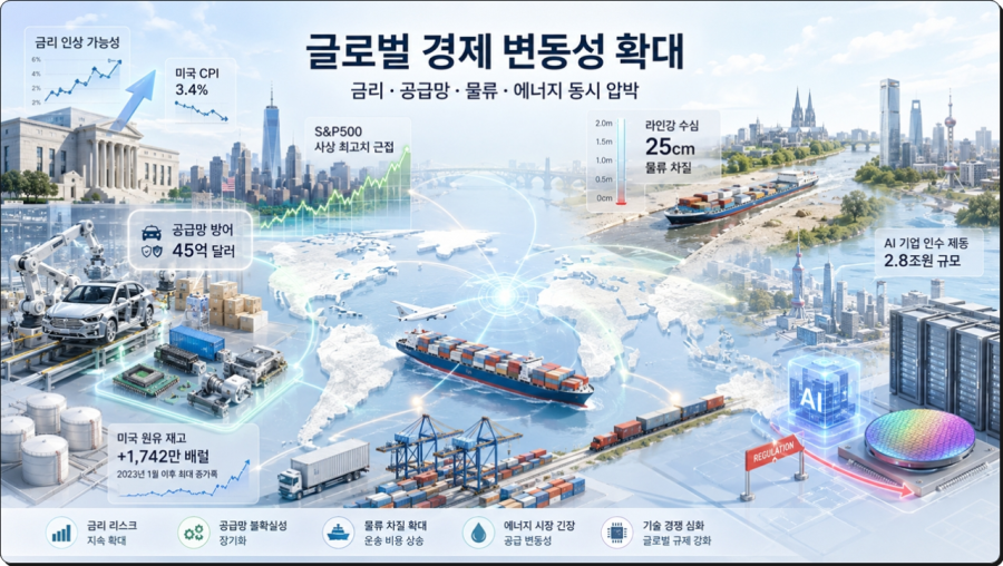 [국제동향] 금리·공급망·물류 동시 압박…글로벌 경제 변동성 확대 - 산업종합저널 FA