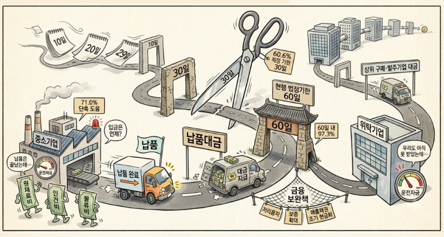 [산업 톺아보기] “물건은 먼저 나갔는데 돈은 두 달 뒤”…납품대금 30일의 간극 - 산업종합저널 FA
