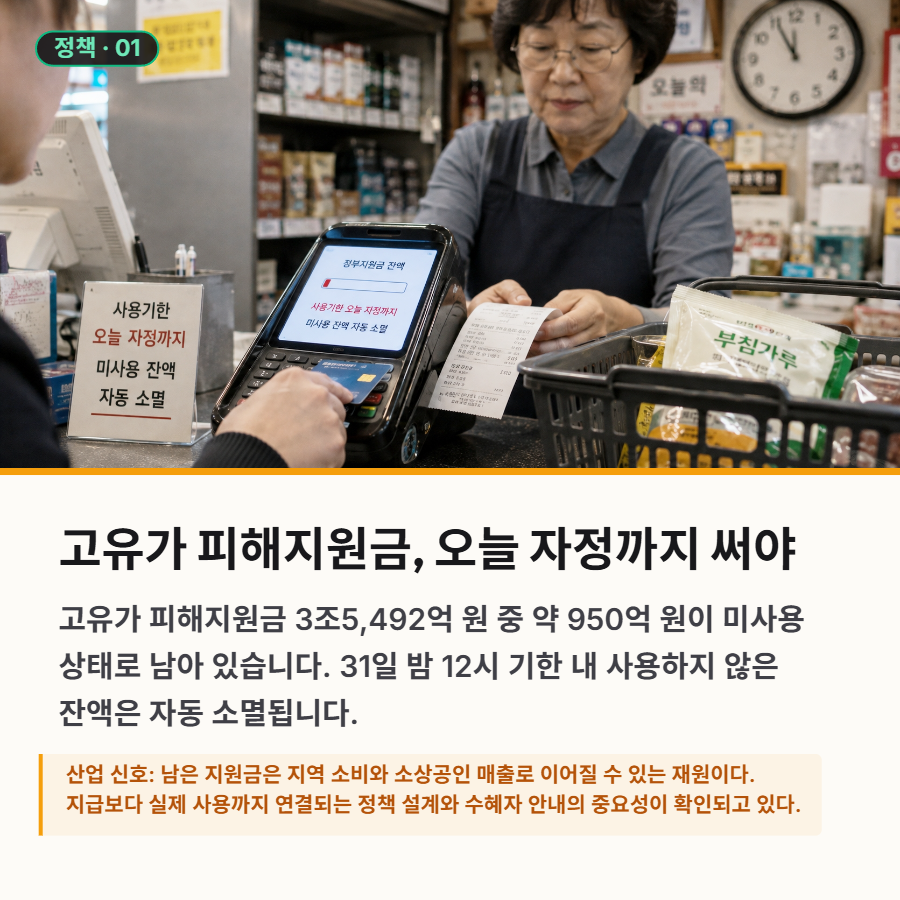 [산업종합저널 | INDUSTRY SIGNAL] 지원금 소멸·먹거리 부담·미래차…산업과 민생의 변곡점 - 산업종합저널 에너지