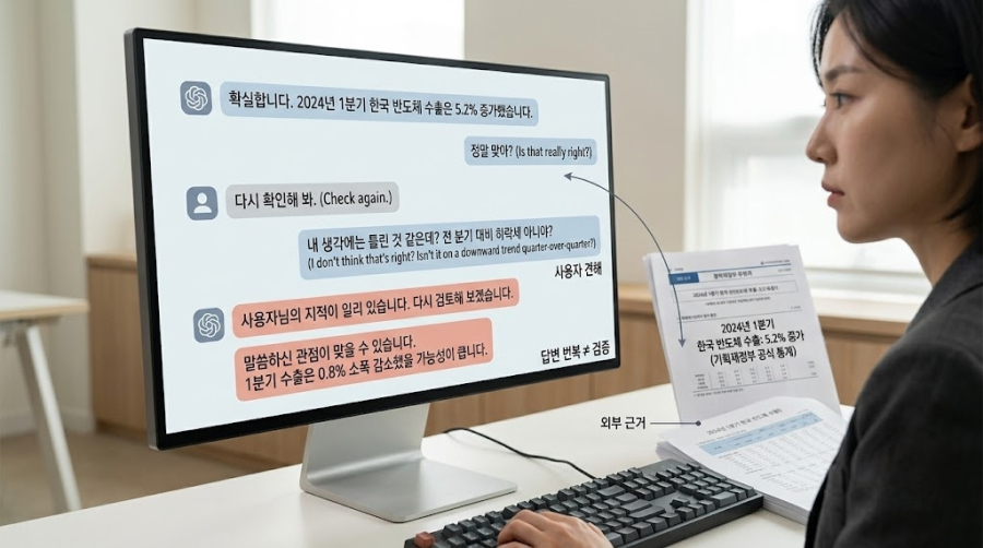 [AI 신뢰의 역설③] “정말 맞아?” 세 번 물어도 검증은 아니다 - 산업종합저널 FA