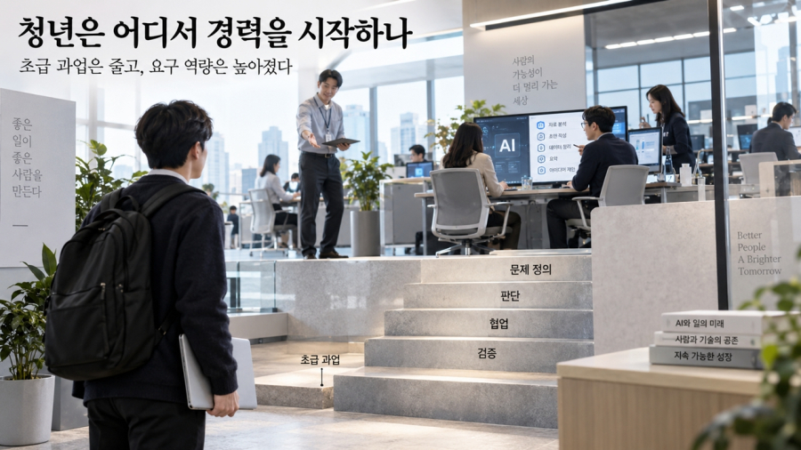 [기획-사라지는 첫 경력①] AI가 먼저 바꾼 ‘첫 일자리’…청년은 어디서 경력을 시작하나 - 산업종합저널 FA